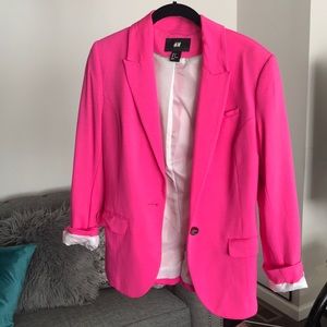 Pink H&M blazer jacket